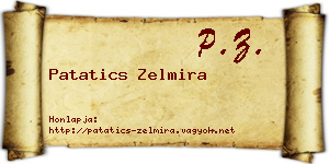 Patatics Zelmira névjegykártya